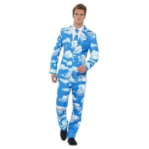 Smiffys Mens Sky High Costume Suit / Blue